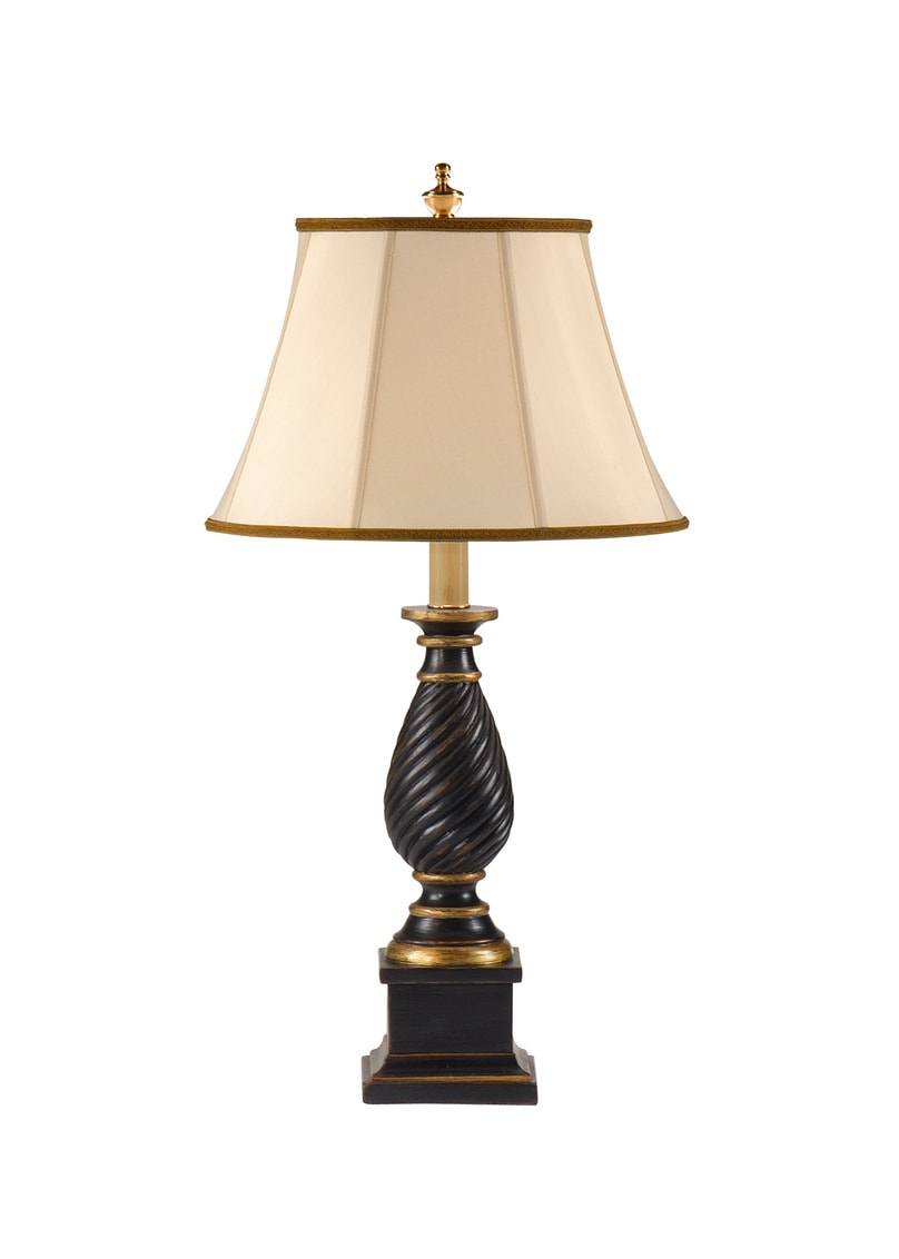 Mt. Vernon Andiron Post Black Wood Lamp by Wildwood Lamps – 29
