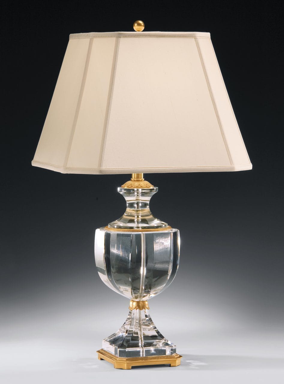 Christopher Crystal Urn Lamp, Crystal Urn Table Lamp