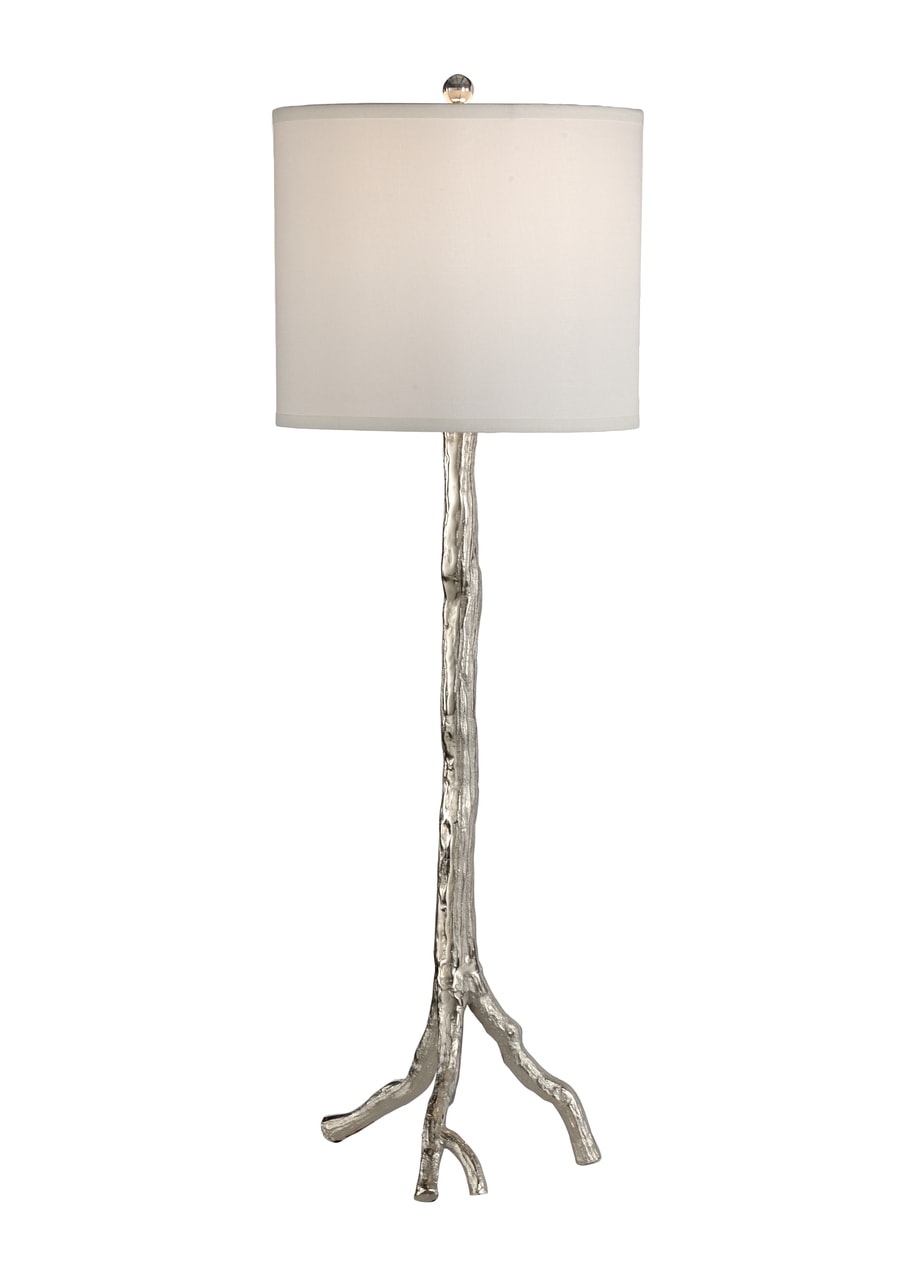 Wildwood Lamps Tall Branch Silver Table, Branch Floor Lamp Silver
