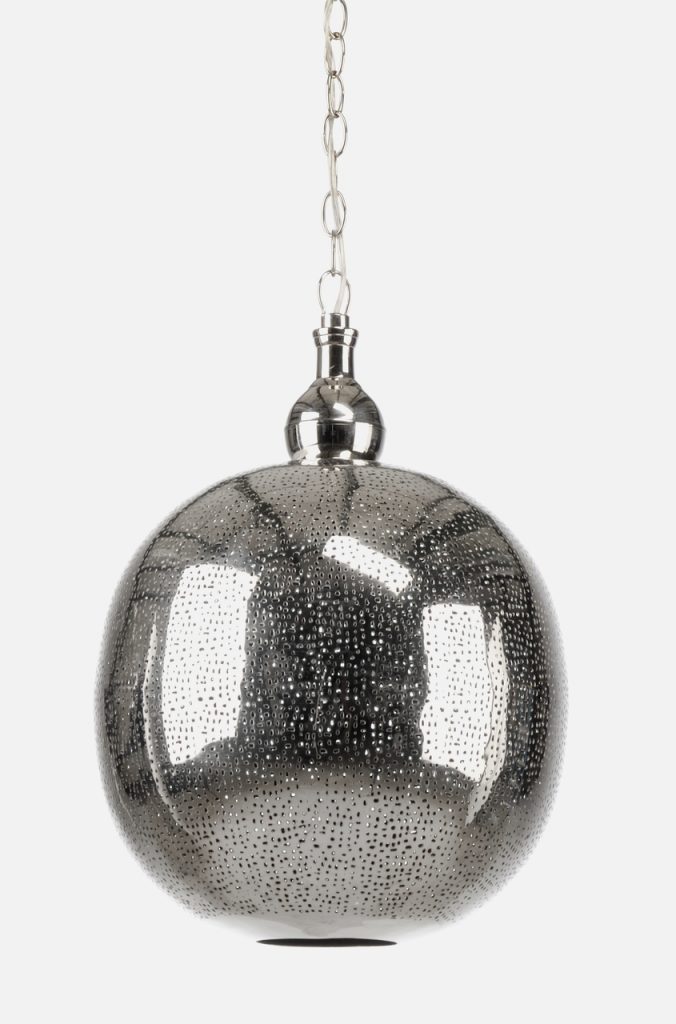 Pierced Ball Silver Pendant