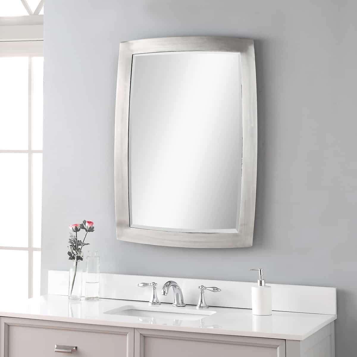 Haskill Brushed Nickel Mirror By Uttermost