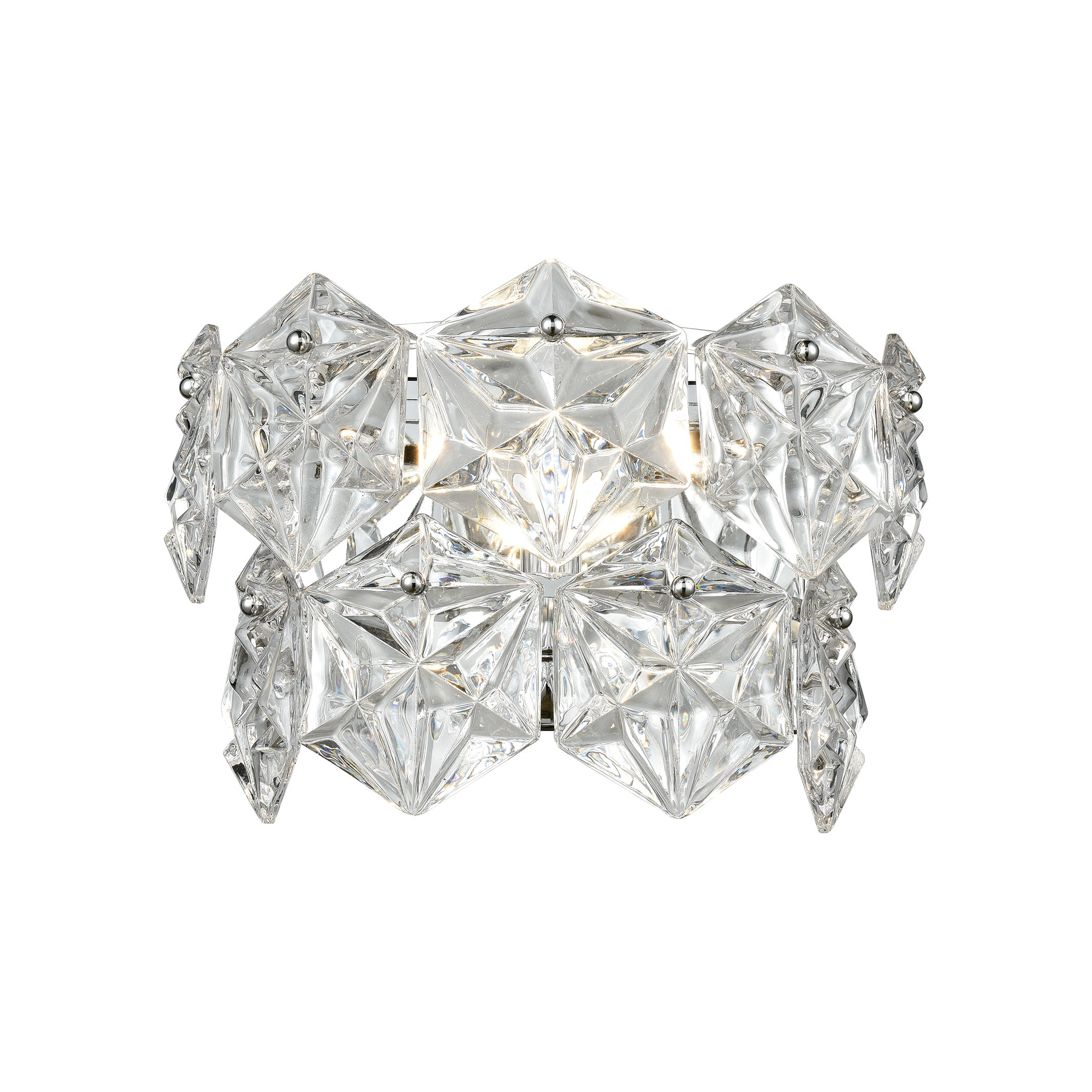 Lavique 1-Light Sconce in Polished Chrome with Clear Crystal_EL-81240/1