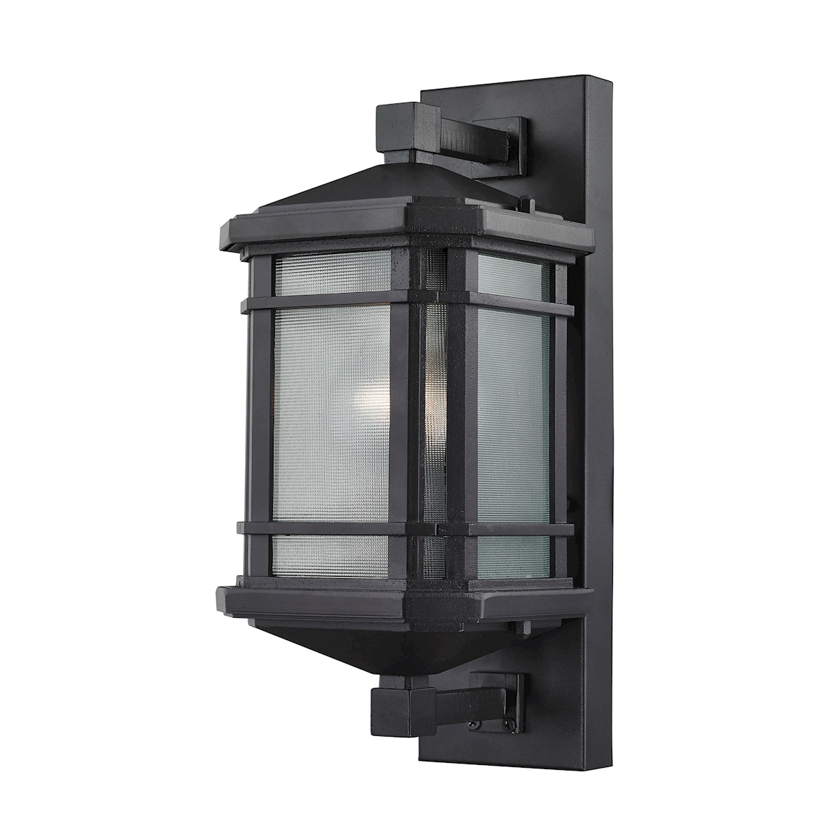 Lowell 1-Light Outdoor Wall Lamp in Matte Black_EL-87040/1