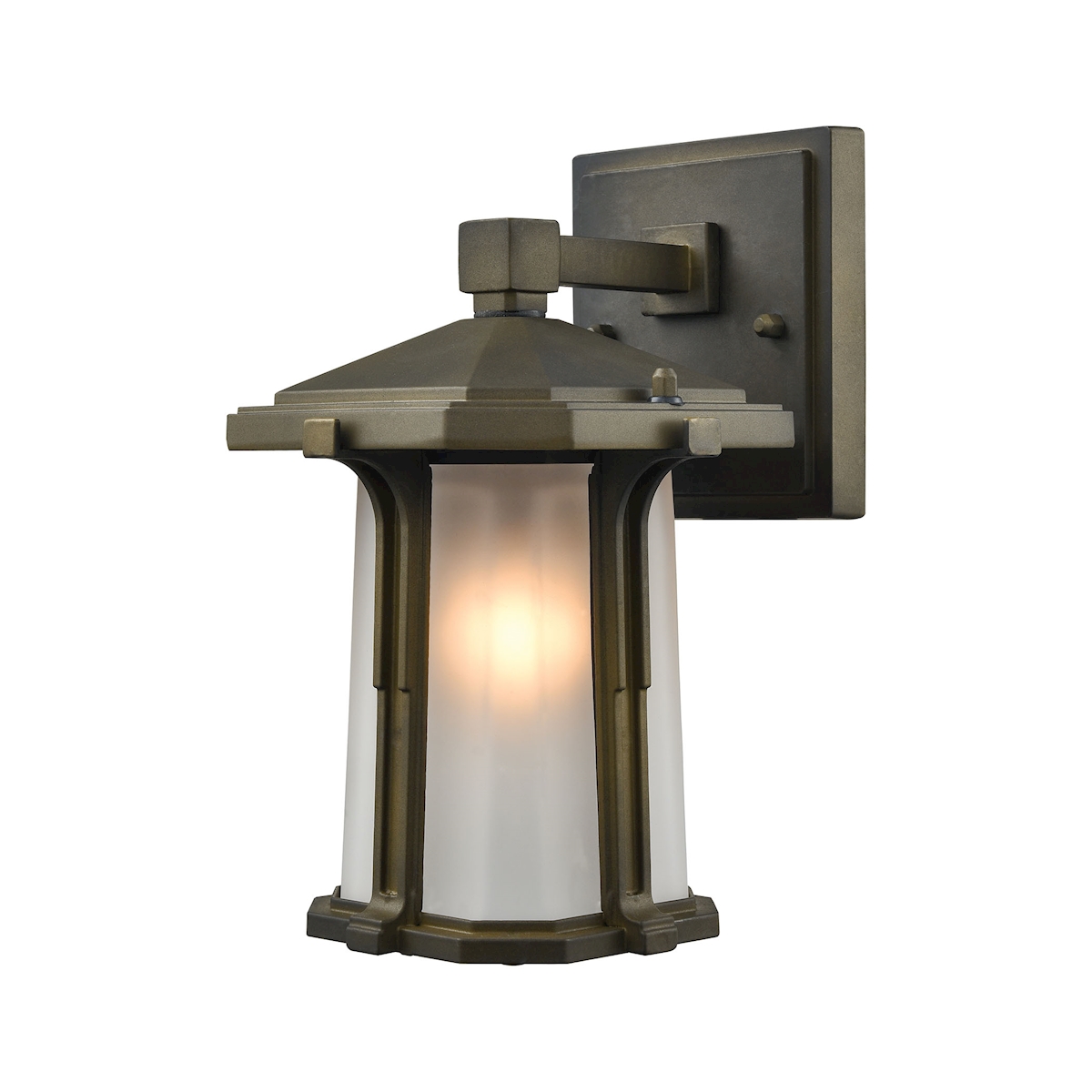 Brighton 1-Light Outdoor Wall Lamp in Smoked Bronze_EL-87090/1