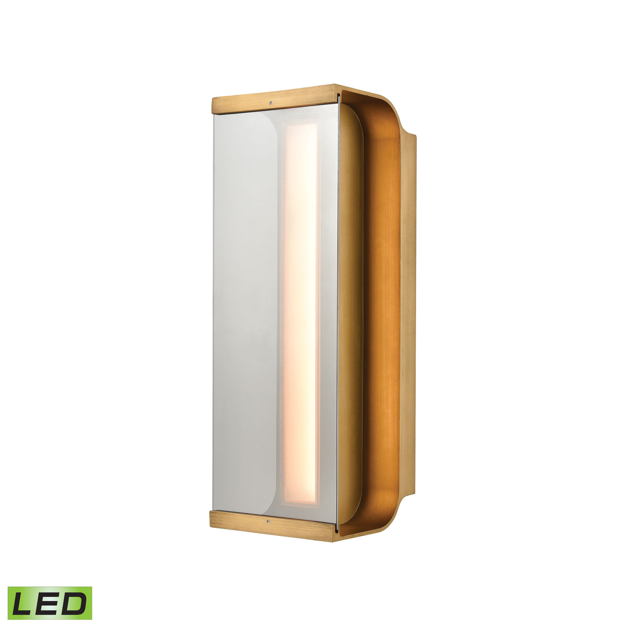 Forma Sconce in Antique Bronze with Clear Glass - Integrated LED_EL-88130/LED